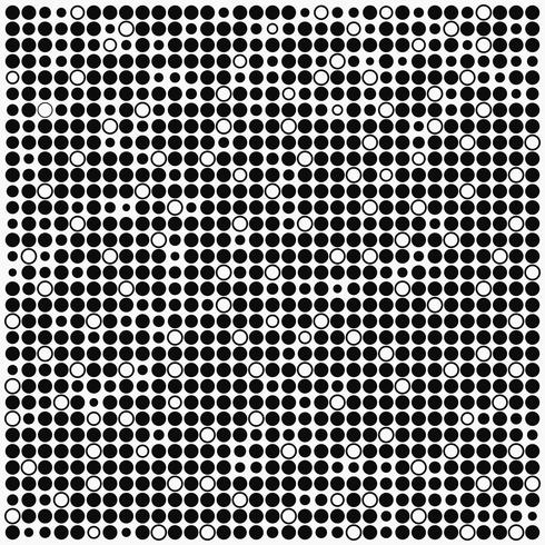 Monochrome minimale achtergrond met zwarte en witte stippen vector
