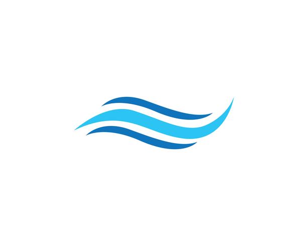 golfwater logo strandblauw vector