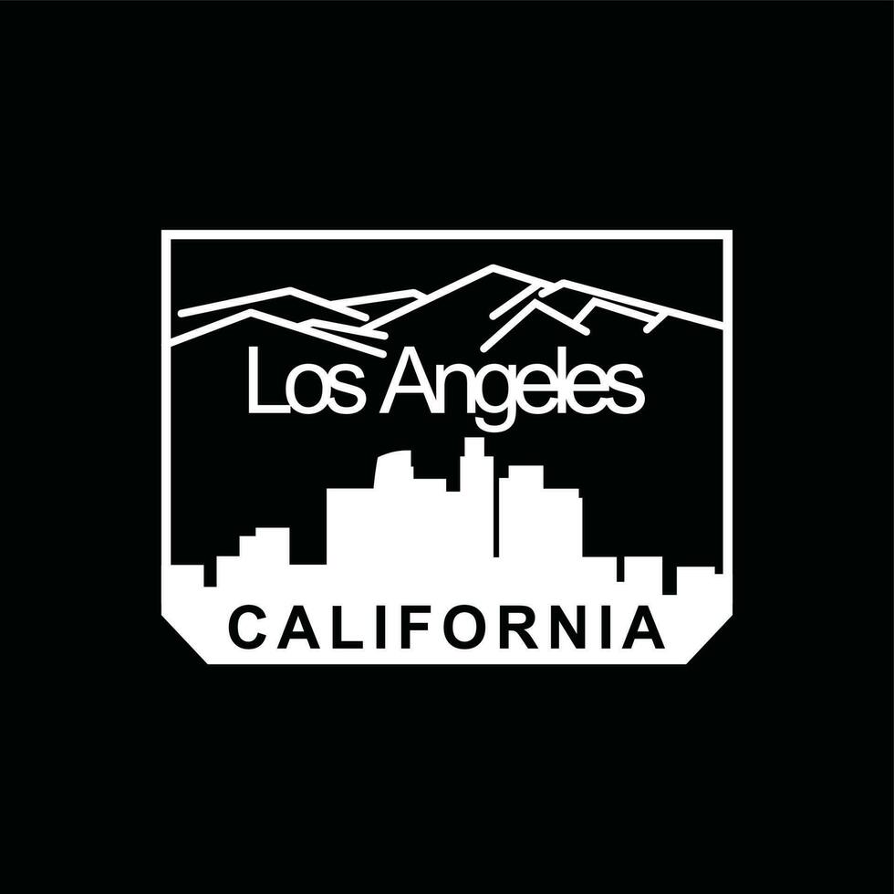 los angeles element van mannen mode en moderne schild stad in typografie grafisch design.vector afbeelding. vector