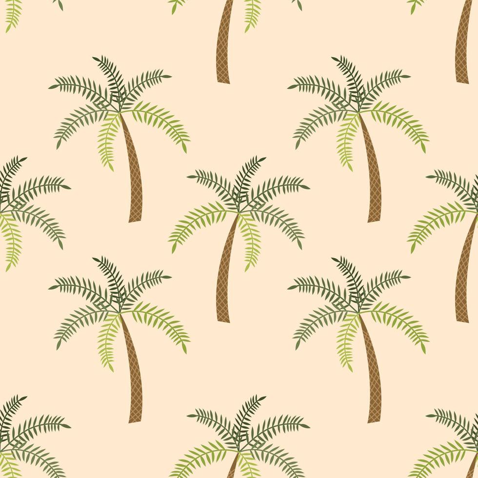 naadloze tropische plant cartoon patroon vector