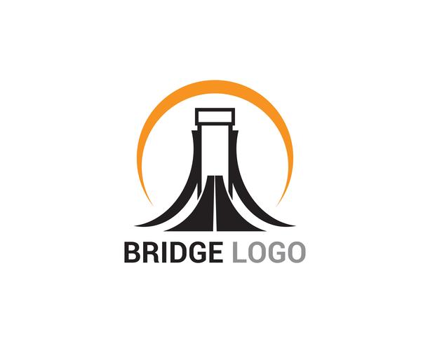 Brug logo en symbool vector sjabloon gebouw