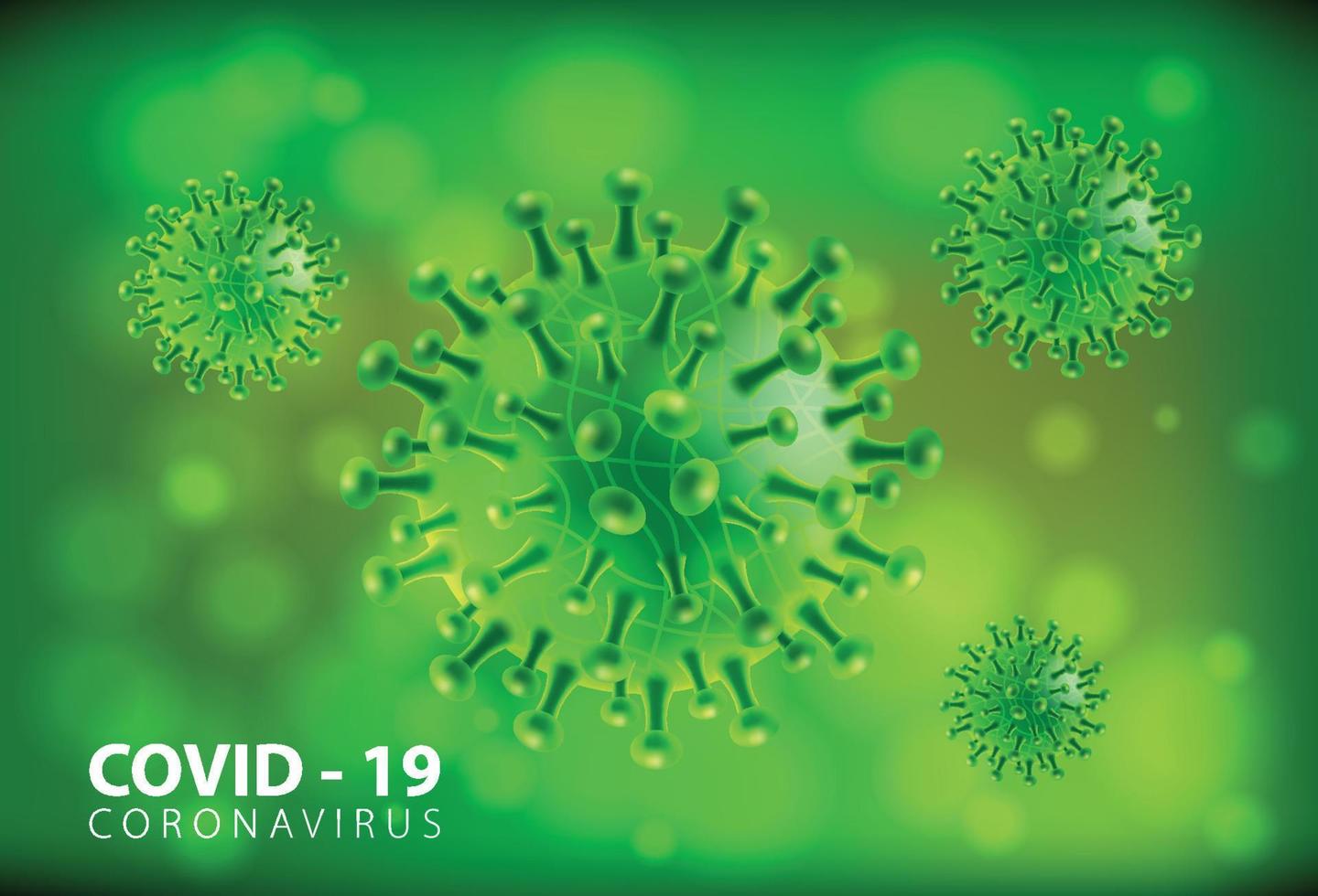 coronavirus ziekte covid-19 infectie medisch geïsoleerd. china pathogeen respiratoire influenza covid viruscellen. nieuwe officiële naam voor coronavirusziekte genaamd covid-19, vectorillustratie vector