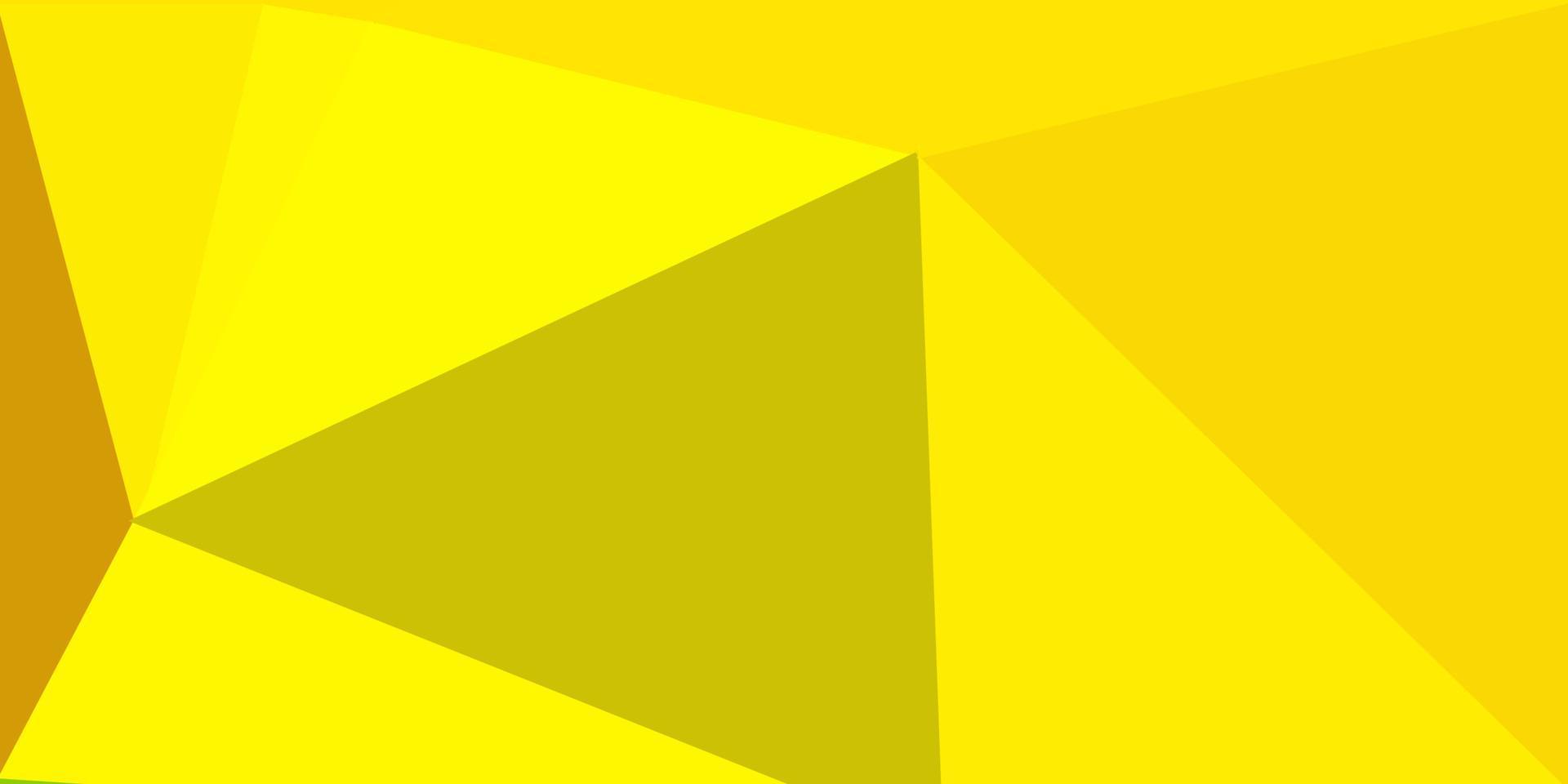 lichtgroen, geel vector driehoek mozaïek patroon.