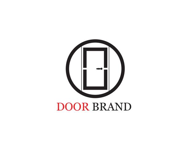 deur logo vector sjabloon illustratie