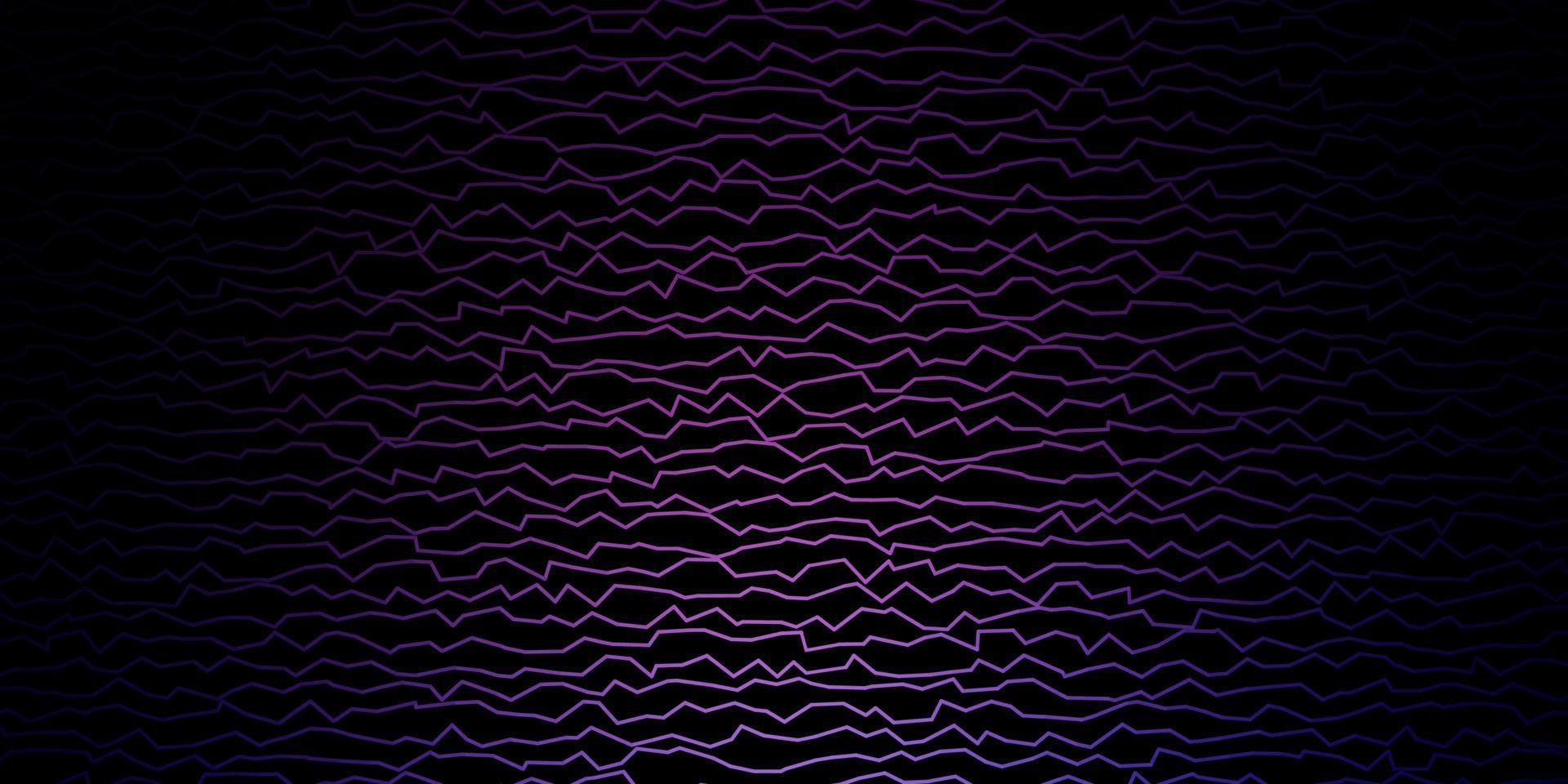 donkerroze, blauwe vector sjabloon met lijnen.