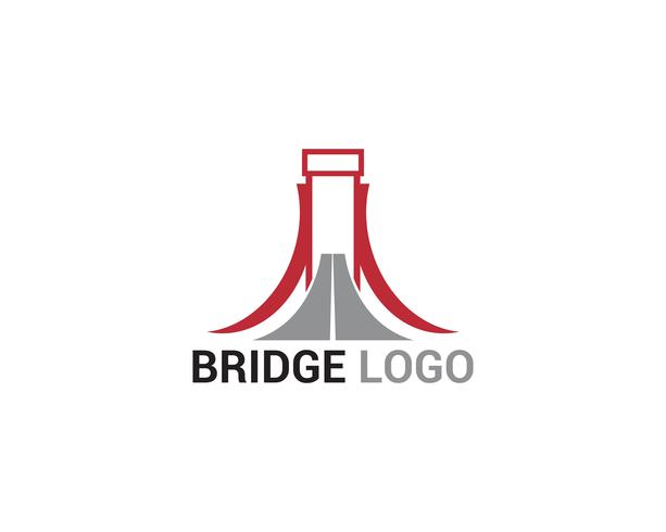 Brug logo en symbool vector sjabloon gebouw