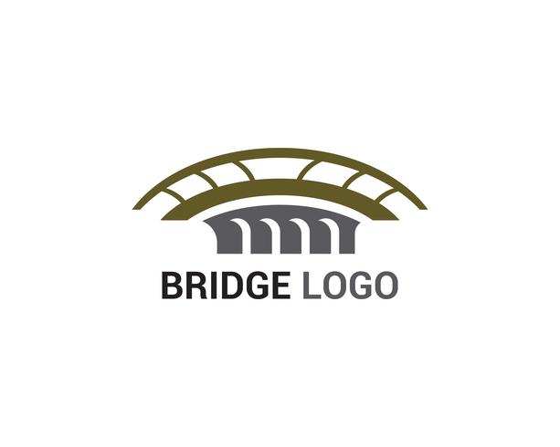 Brug logo en symbool vector sjabloon gebouw