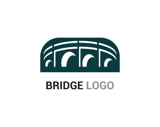 Brug logo en symbool vector sjabloon gebouw