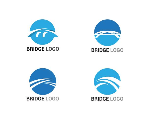 Brug logo en symbool vector sjabloon gebouw