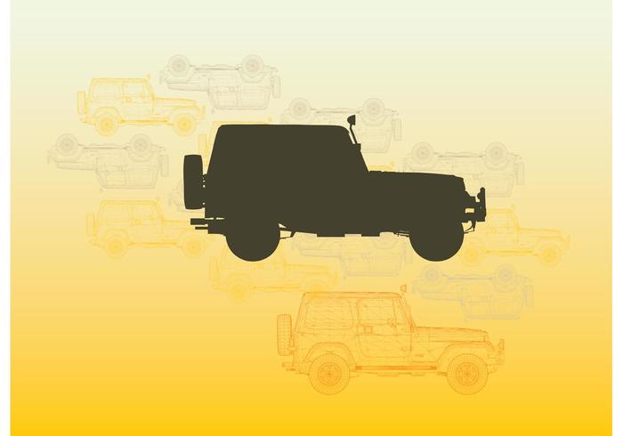 Jeepvectoren vector