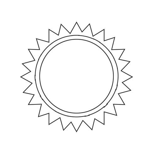 Zon pictogram symbool teken vector