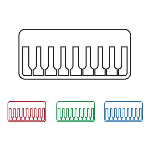 Piano pictogram symbool teken vector