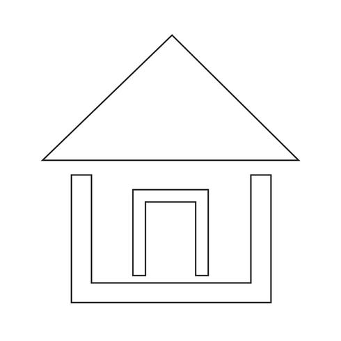 home pictogram symbool teken vector