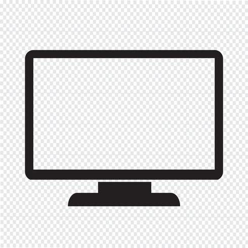 monitor pictogram symbool teken vector