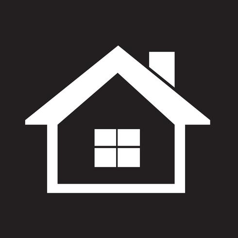 Huis pictogram symbool teken vector