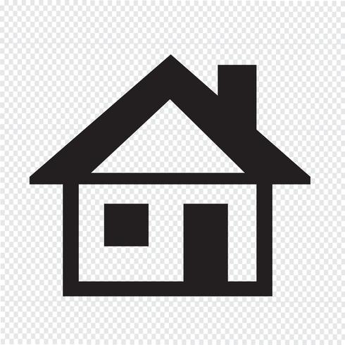 Huis pictogram symbool teken vector