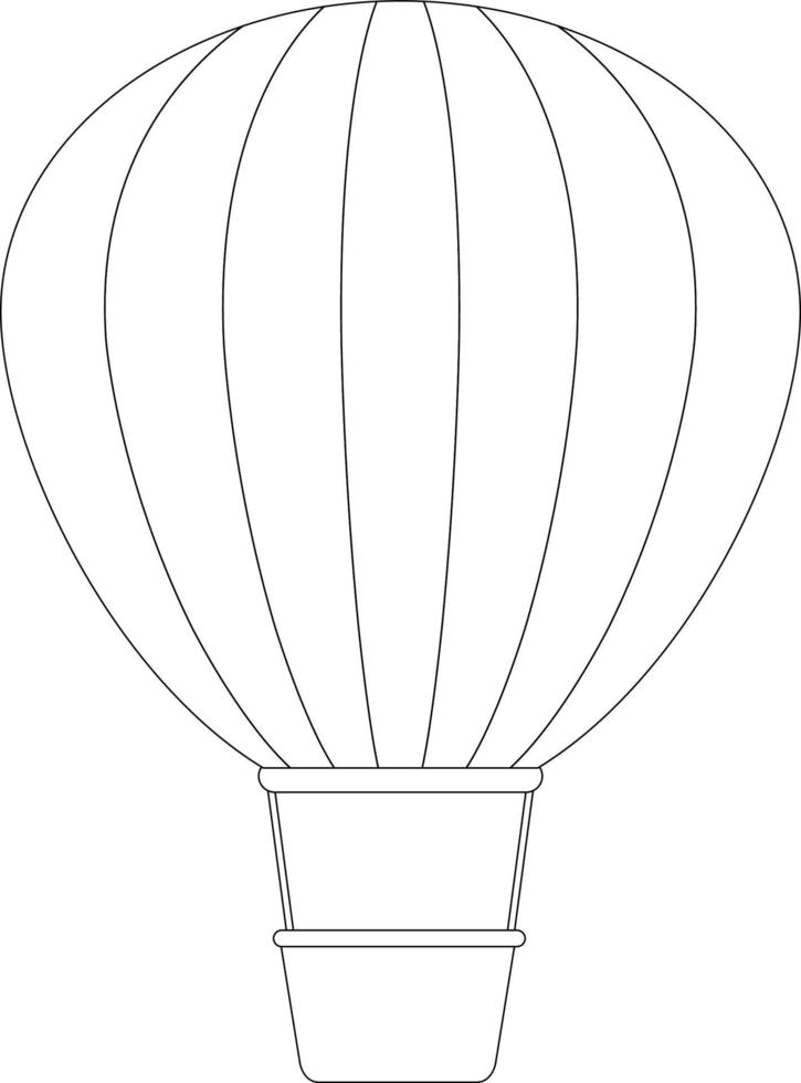 ballon zwart-wit doodle karakter vector