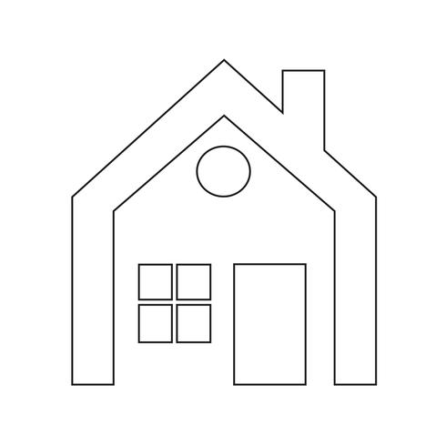 home pictogram symbool teken vector