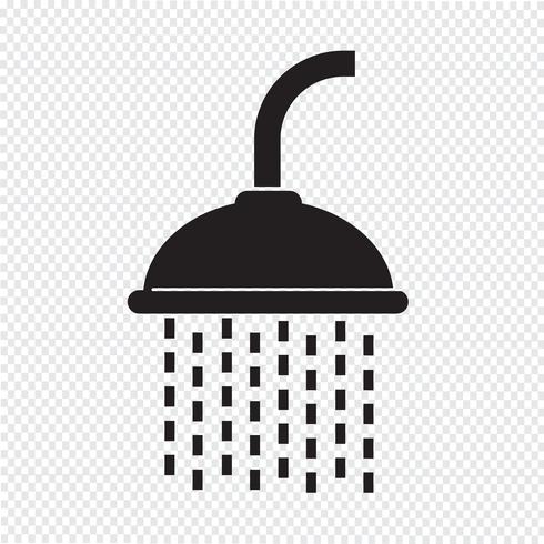 Showerhead pictogram symbool teken vector