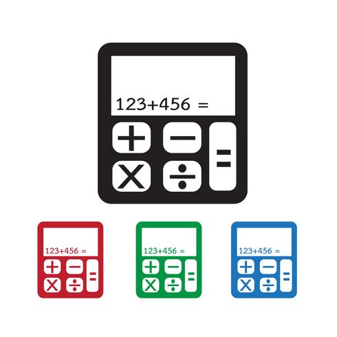 rekenmachine pictogram symbool teken vector