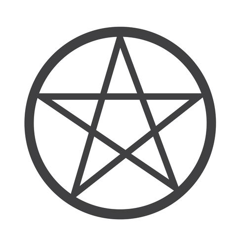 Pentagram pictogram symbool teken vector