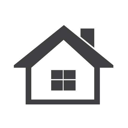 Huis pictogram symbool teken vector