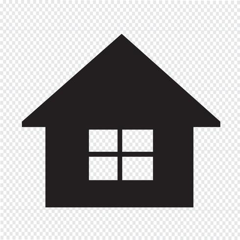 Huis pictogram symbool teken vector