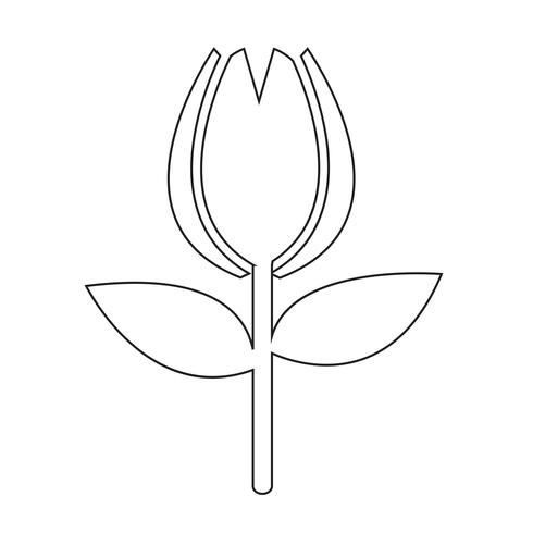 Bloem pictogram symbool teken vector