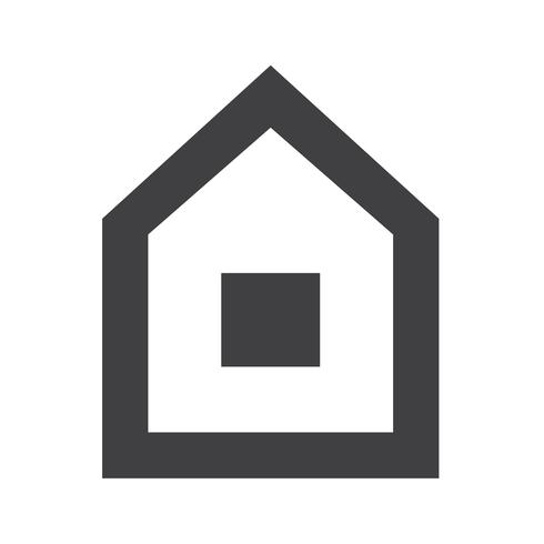 Huis pictogram symbool teken vector