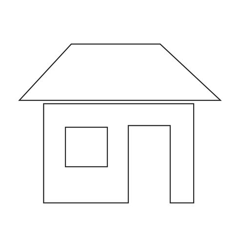 home pictogram symbool teken vector