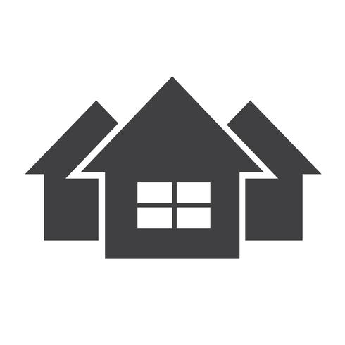 Huis pictogram symbool teken vector