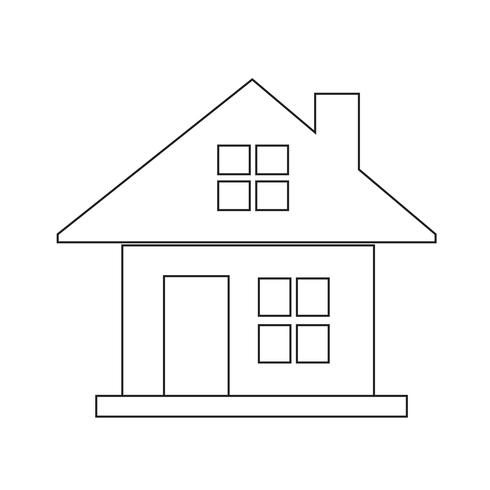 huis pictogram symbool teken vector