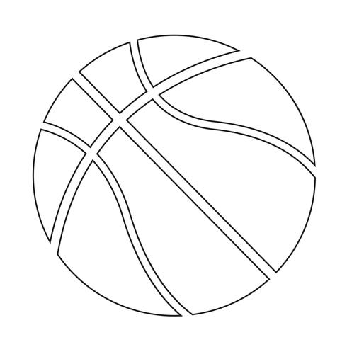 basketbal pictogram symbool teken vector