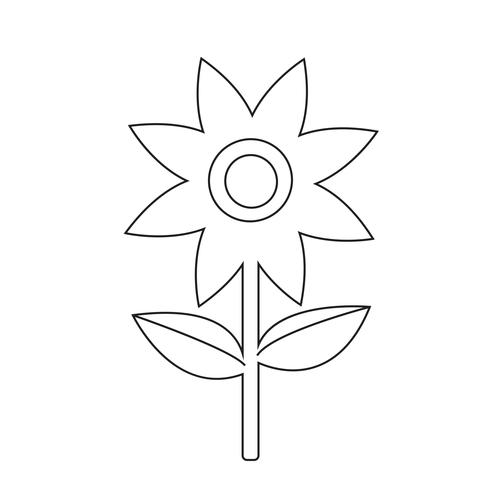 Bloem pictogram symbool teken vector