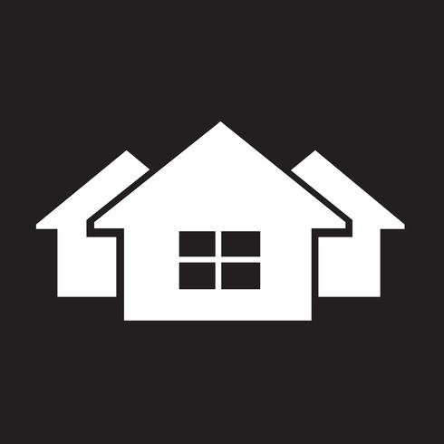 Huis pictogram symbool teken vector