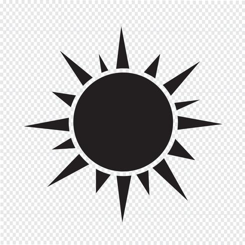 Zon pictogram symbool teken vector