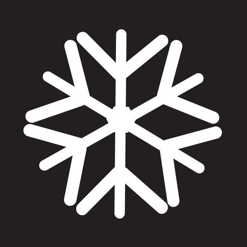 Sneeuwvlok pictogram symbool teken vector