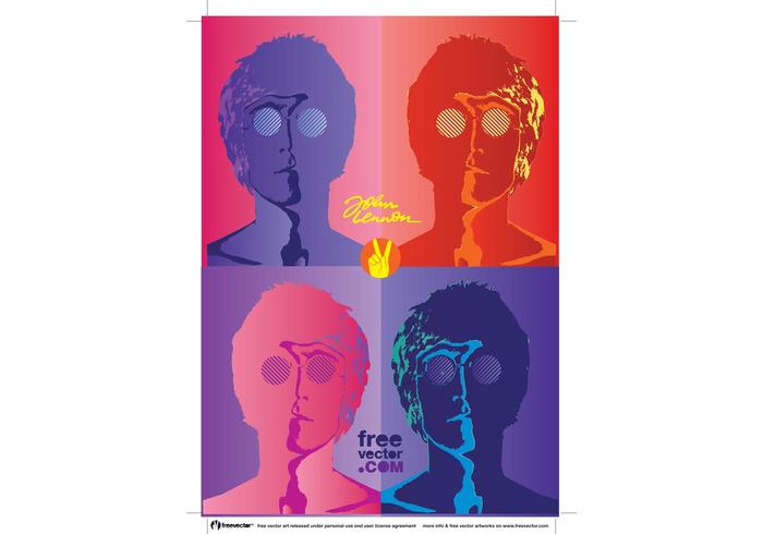 John Lennon-poster vector