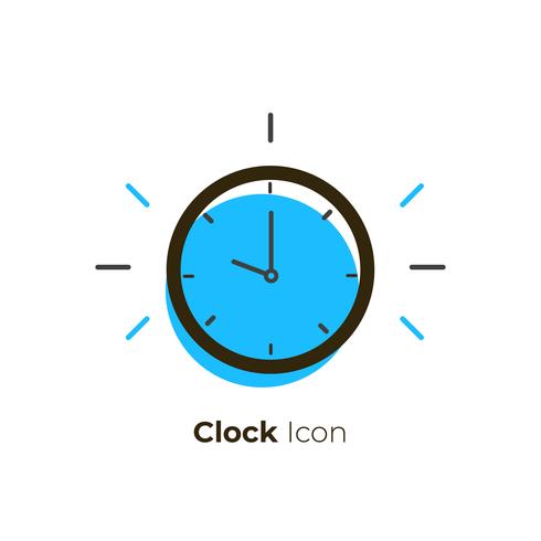 Klok pictogram vector