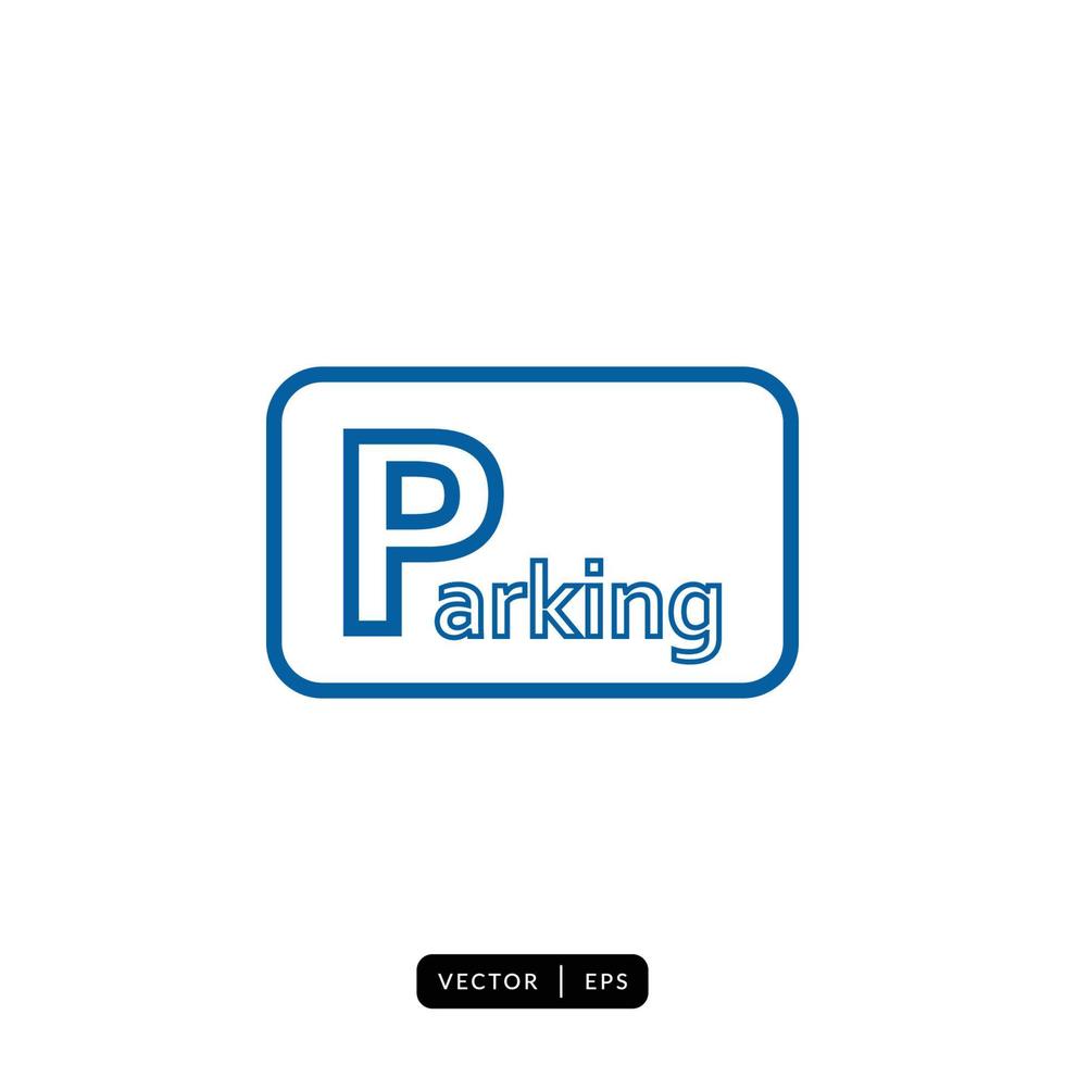 parkeren pictogram vector - teken of symbool