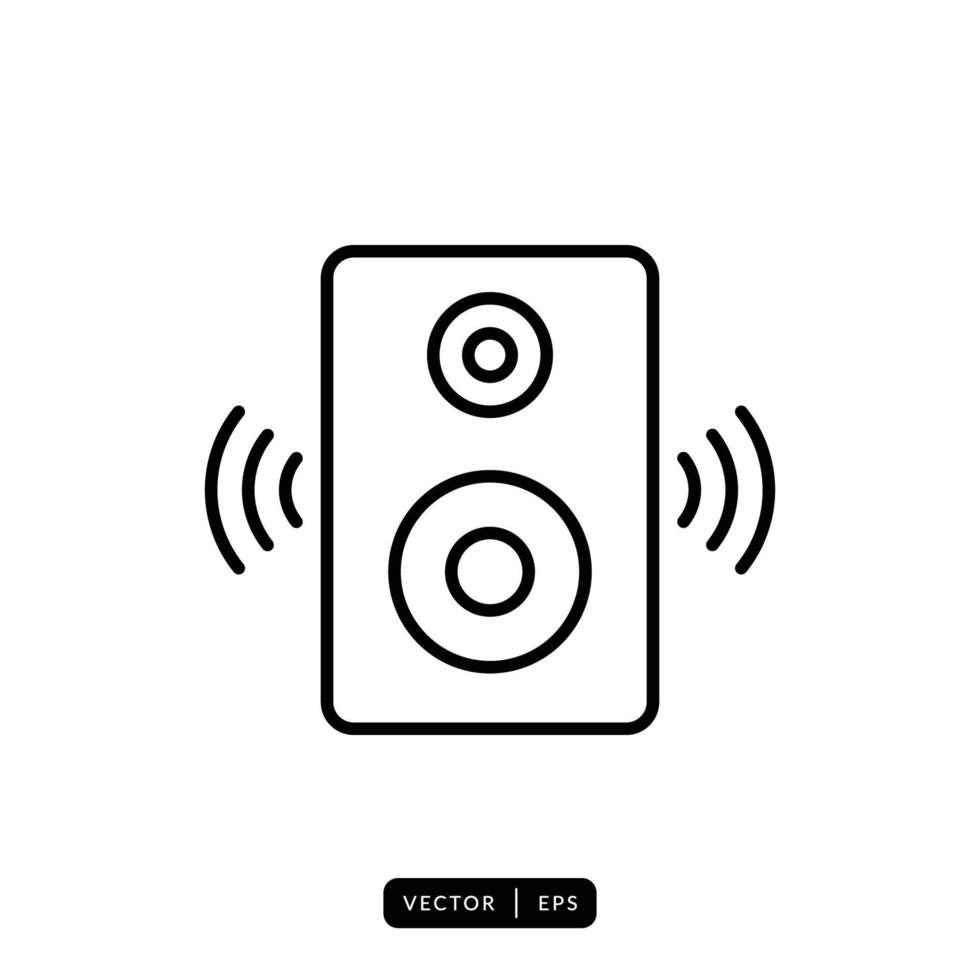 audio luidspreker pictogram vector - teken of symbool