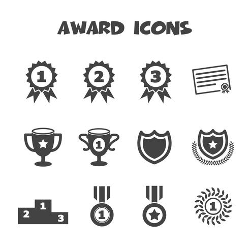 award pictogrammen symbool vector