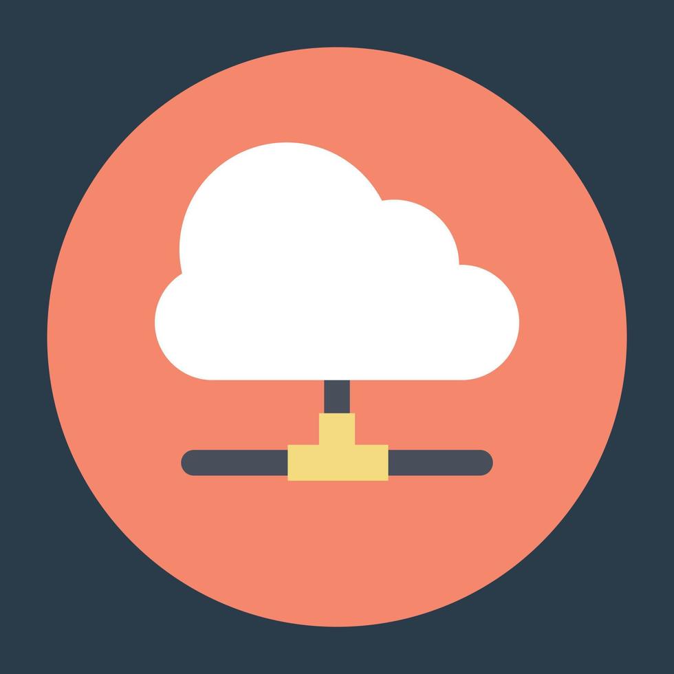 cloud computing-concepten vector