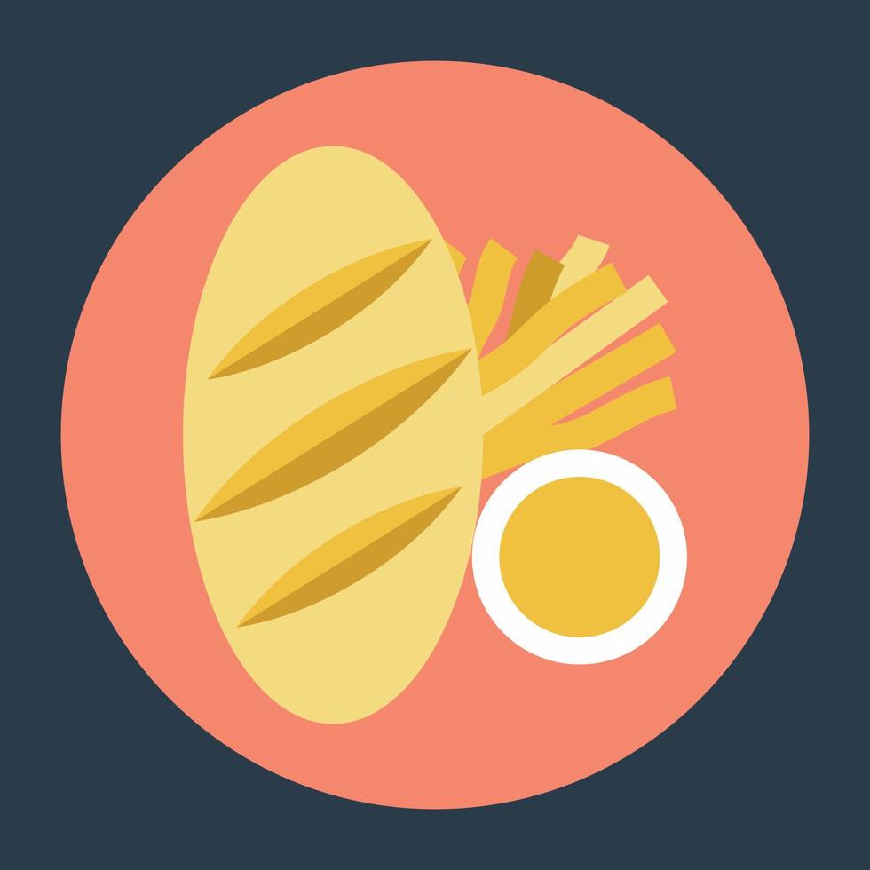 trendy baguette concepten vector