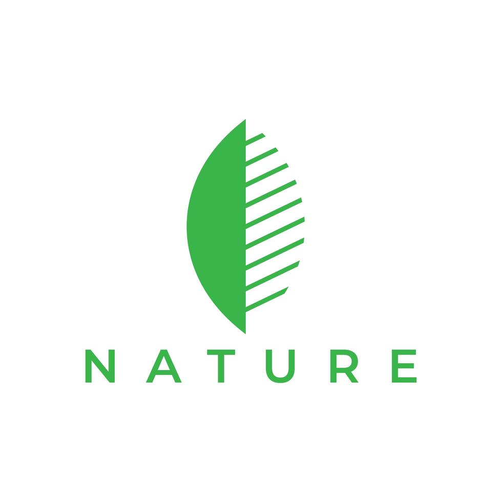 natuur blad logo ontwerp vector