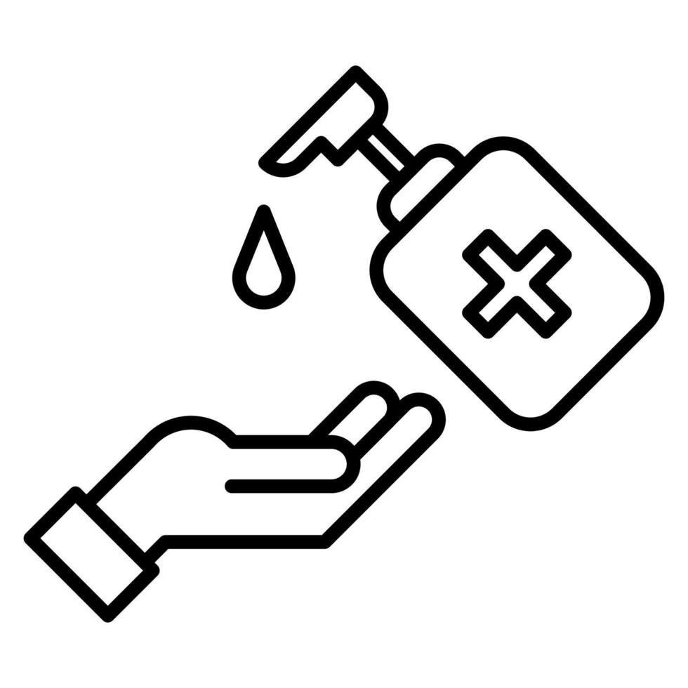 handwas platte vector pictogram. schone handen platte vector icon