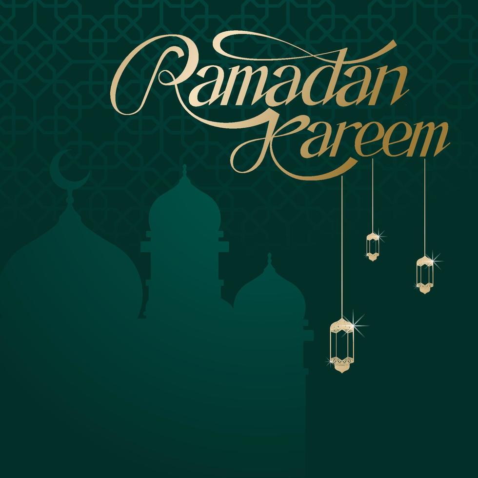 post feed inhoud ramadan kareem. vierkante inhoud toespraak. illustraties, lijsten, moskeeën, ornamenten. vector