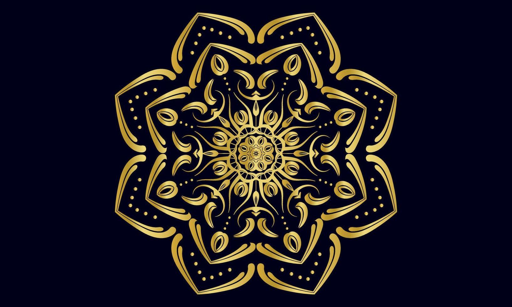 luxe mandala vector ontwerpsjabloon