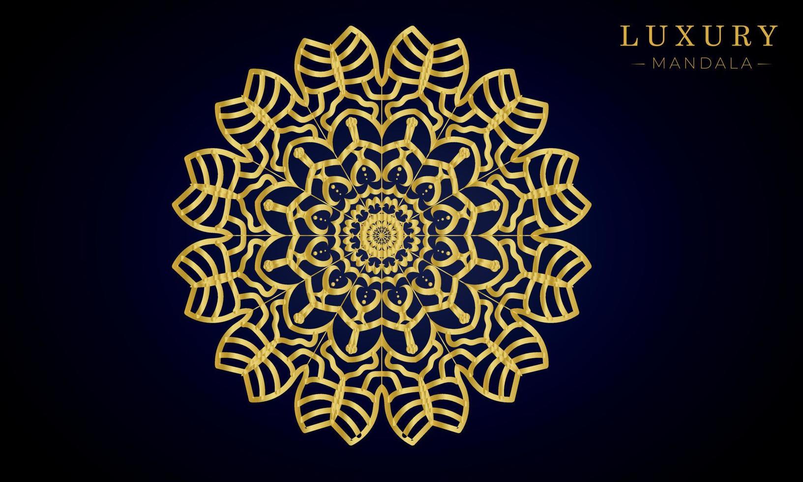 luxe mandala vector ontwerpsjabloon