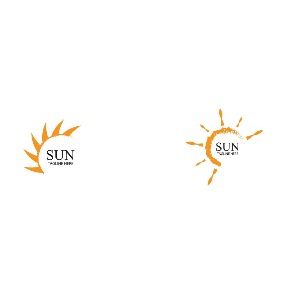 zon vector illustratie pictogram logo sjabloonontwerp